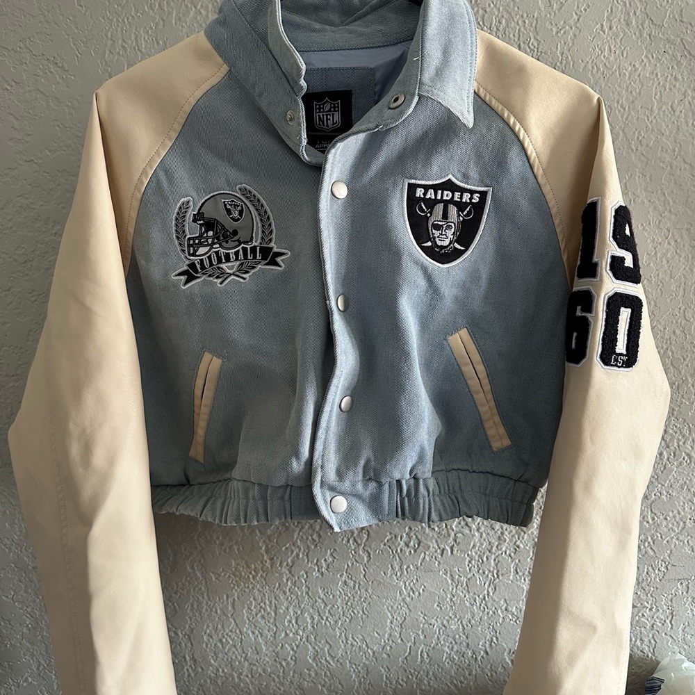 NFL Team Apparel Blue Denim Jacket